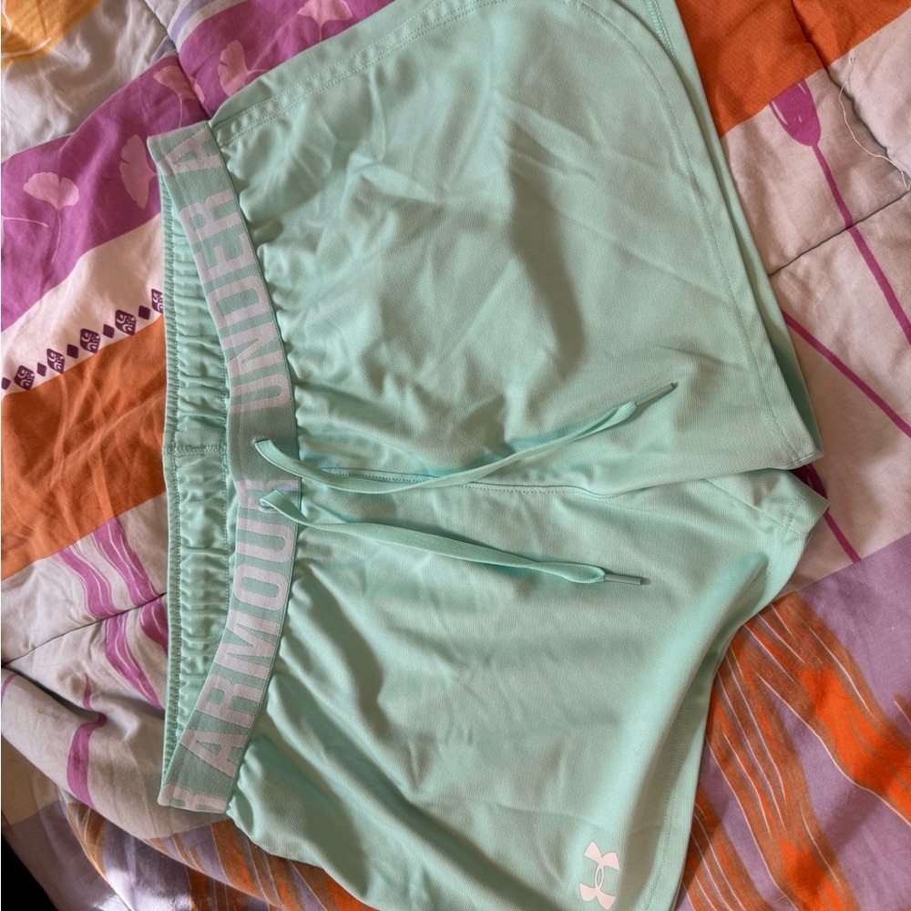Under Armour Mint Green Athletic Shorts